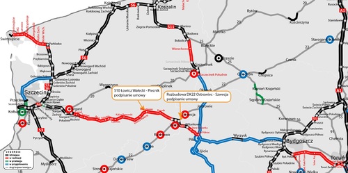 Dwie inwestycje drogowe na Pomorzu Zachodnim w trakcie realizacji