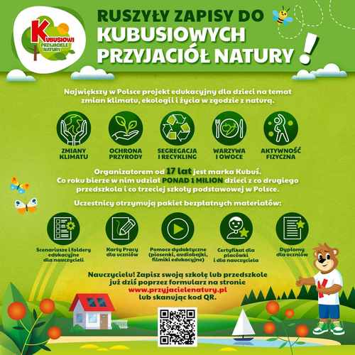 Trwają zapisy do XVII edycji programu „Kubusiowi Przyjaciele Natury”