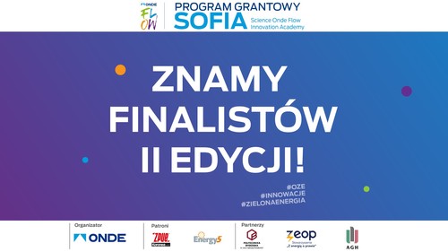 Zwycięzcy II edycji programu grantowego SOFIA wyłonieni!