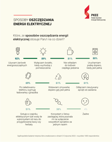 Jakie sposoby mają Polacy na oszczędzanie energii elektrycznej?