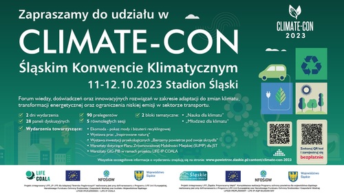 II Śląski Konwent Klimatyczny CLIMATE-CON 2023 odbędzie się na Stadionie Śląskim