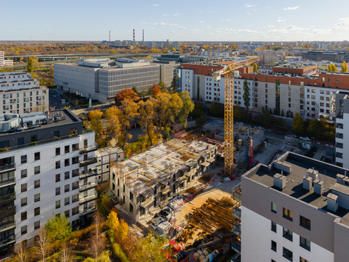 Trwa budowa apartamentów na Dolnym Mokotowie - Kierbedzia 4