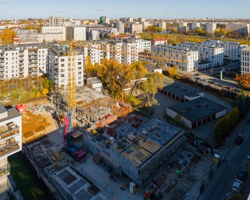 Trwa budowa apartamentów na Dolnym Mokotowie - Kierbedzia 4