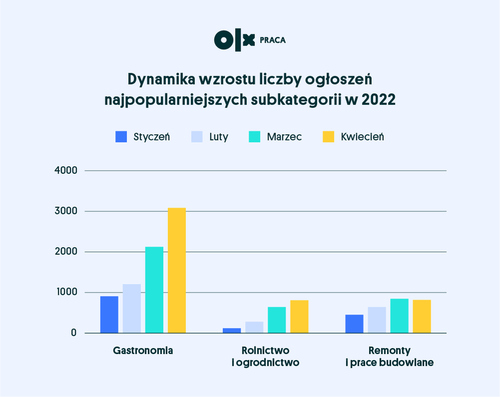 Rynek pracy sezonowej jest w pełni sezonu od początku roku