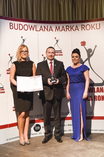  Budowlana Marka Roku i Champion Roku 2016 branży budowlanej. BRAAS otrzymał tytuł złotej marki budowlanej roku w kategorii pokrycie ciężkie. 