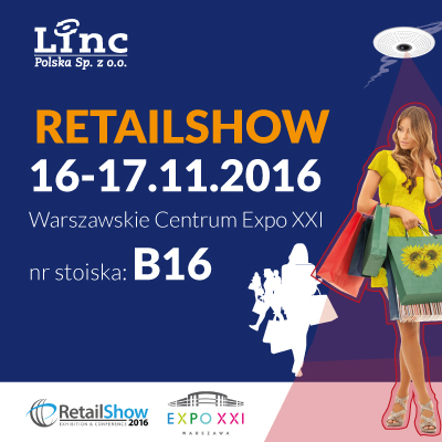 LINC Polska na Retail Show  16-17 listopada 2016| Warszawskie Centrum EXPO XXI, stoisko B16