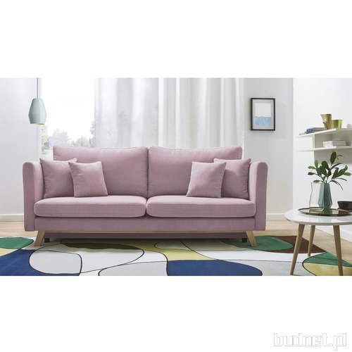 Bonami.pl, Różowa rozkładana sofa 3-osobowa Bobochic Paris Triplo