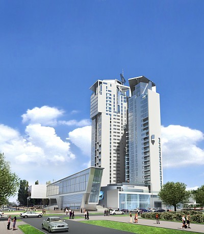 Sea Towers widok od strony ul.Hryniewickiego