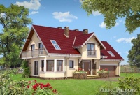 Projekt domu murowanego, wolnostojącego, niepodpiwniczonego Projekt domu murowanego, wolnostojącego, niepodpiwniczonego