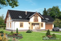 Projekt domu murowanego, wolnostojącego, niepodpiwniczonego Projekt domu murowanego, wolnostojącego, niepodpiwniczonego